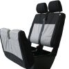 VW T5/T6 Front Bench/Double Seat Cover - Black with Grey Panel - Image 5