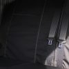 130 Wide SCOPEMA RIB Seat Cover - Black with Grey Stitching - Image 7